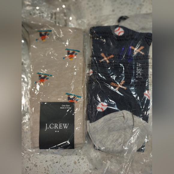 NWT J Crew Men's Sports Theme socks - Picture 3 of 5